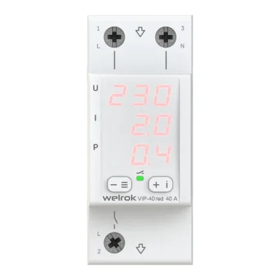 Welrok VIP-40 red ток бақылауы бар күш реле